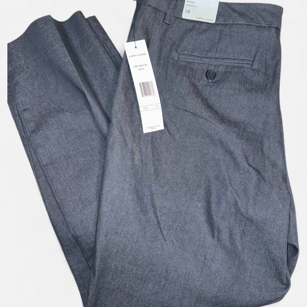 Larry Levine NWT Navy Dress Pants